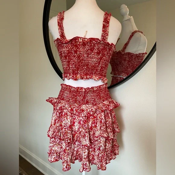 Free People 2 Piece Set! Crop Top & Skirt Set! - Picture 10 of 13